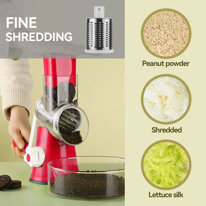 3 in 1 Rotary Grater Slicer